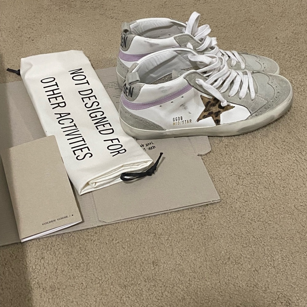 Golden Goose sneakers  White & Gray Mid Star Classic